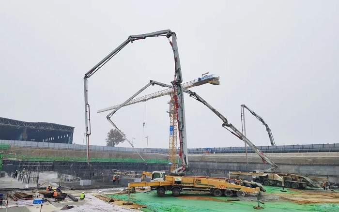 生態建設再添新篇！徐工62米泵車組團助建泉城